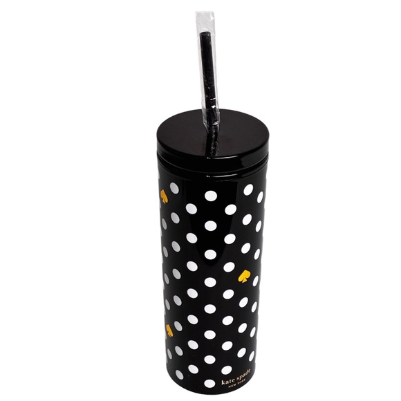 Kate Spade Black and White Polka Dot Tumbler - NWT - Picture 2 of 4